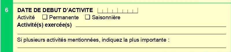 Formulaire p0i cadre 6